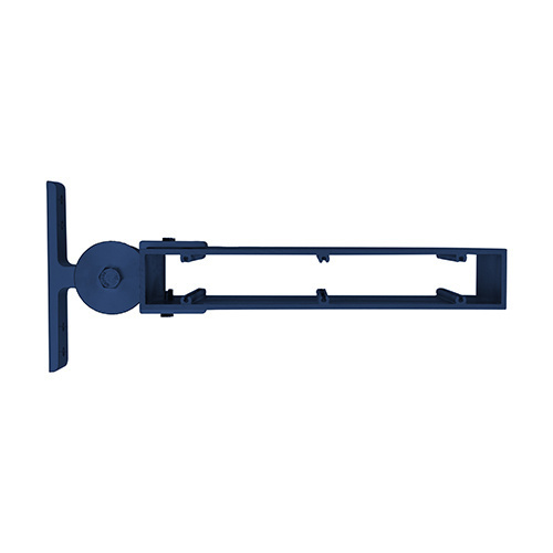 CRL AWSB7PT 2" x 12" Rectangular Single Adjustable Mounting Bracket Standard Powder Coat Finish