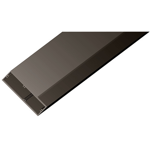 Dark Bronze Anodized 2" x 12" Rectangular Tube - 240" Length