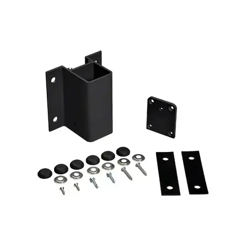 Matte Black 180 Degree Center/End Fascia Mount Bracket