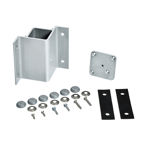 CRL FBH21S Silver Metallic Inside 90 Degree Fascia Mount Bracket