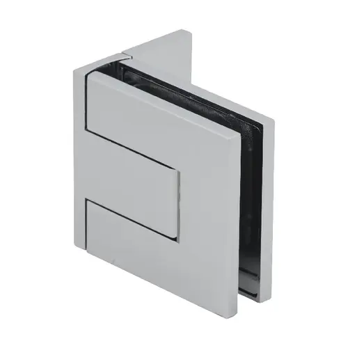 Chrome Palermo Adjustable Wall Mount Offset Back Plate Hinge