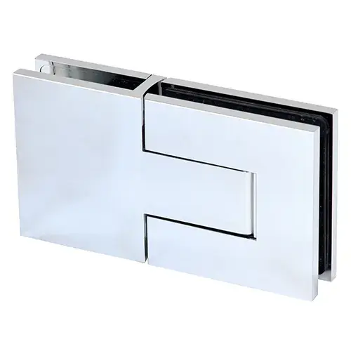 Chrome Palermo Glass-to-Glass 180 Degree Hinge