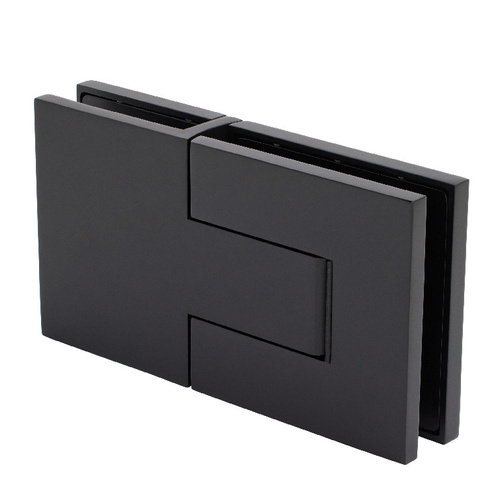 Matte Black Palermo Glass-to-Glass 180 Degree Hinge