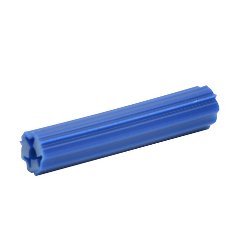 1-1/2" Length Blue Plastic Screw Anchors - 5/16" Hole