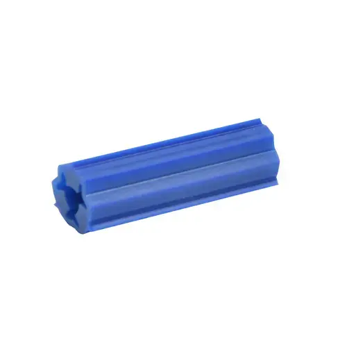 1" Length Blue Plastic Screw Anchors - 5/16" Hole