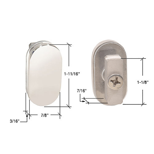 CRL BR190PS Polished Stainless 90 Degree Bristol Connector