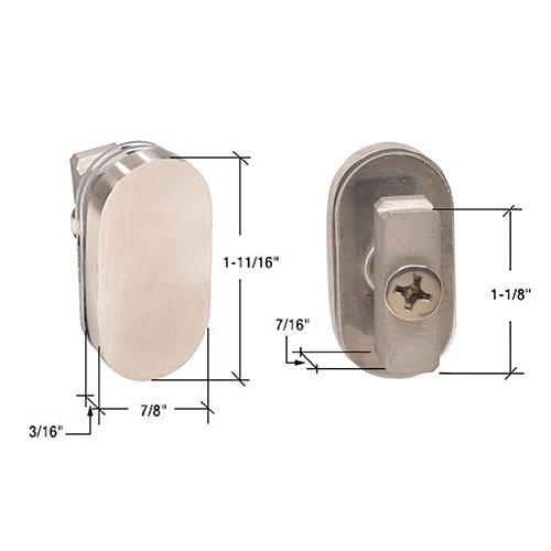 CRL BR190BS Brushed Stainless 90 Degree Bristol Connector