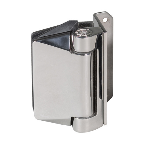 Polished Stainless Square Post Mount Polaris 125 Series Soft Close Gate Hinge Pair