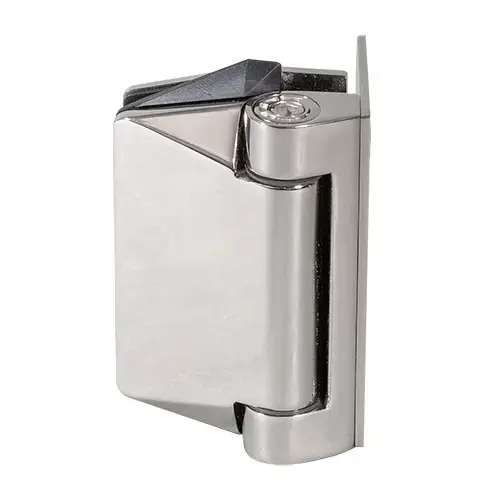 Polished Stainless Wall Mount Polaris 125 Series Soft Close Gate Hinge Pair