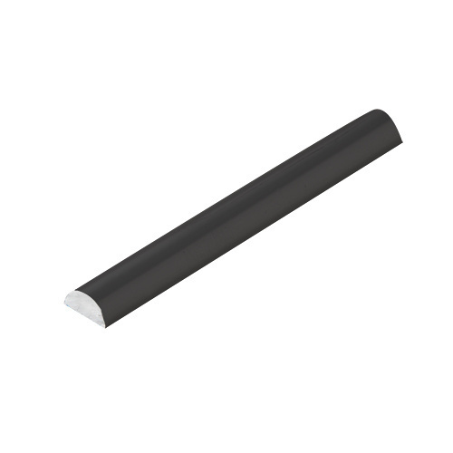 Matte Black Half-Round Shower Threshold 2m - 78" Stock Length