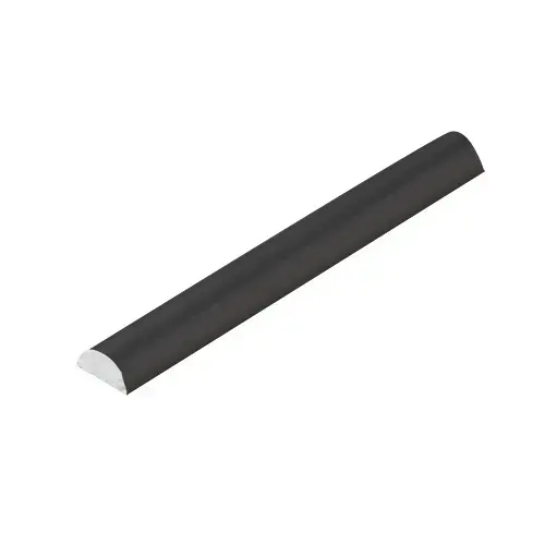 Matte Black Half-Round Shower Threshold 2m -  24" Stock Length - pack of 25