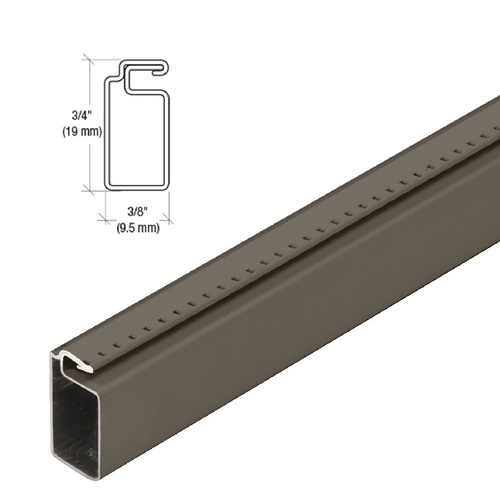 Bronze 3/4" x 3/8" Roll Formed Screen Frame  23" Stock Length - pack of 10