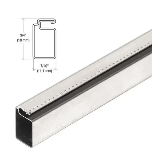 Mill 3/4" x 7/16" Roll Formed Screen Frame  84" Stock Length