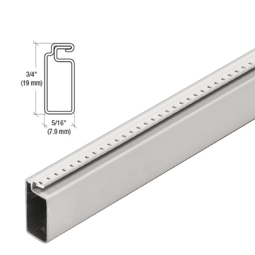 Gray 3/4" x 5/16" Roll Formed Screen Frame  84" Stock Length