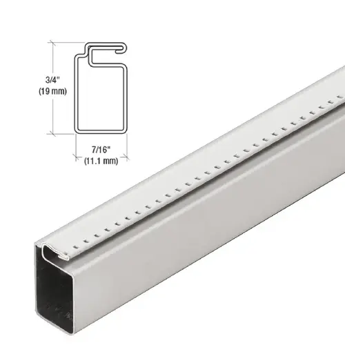 Gray 3/4" x 7/16" Roll Formed Screen Frame  84" Stock Length - pack of 10