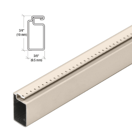 Tan 3/4" x 3/8" Roll Formed Screen Frame 146" Stock Length - pack of 5