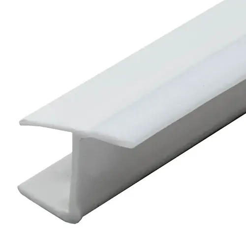 White 'Y' Jamb Seal with Soft Leg for 1/2" Glass - 48" Stock Length