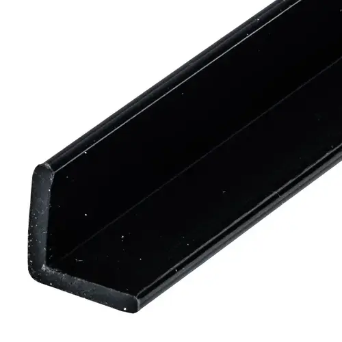 Multi-Purpose Black 'L' Angle Jamb Seal for 1/4" to 1/2" Glass -  23" Stock Length