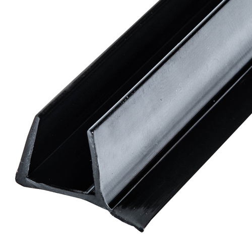 Black Dural Durometer PVC Seal and Wipe for 1/2" Glass -  18" Stock Length - pack of 5