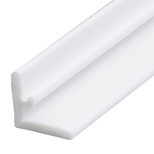 Replacement White Plastic L-Shaped Vinyl -  18" Stock Length - pack of 25