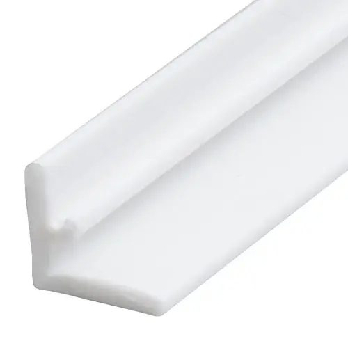 Replacement White Plastic L-Shaped Vinyl -  72" Stock Length - pack of 10