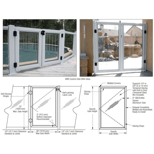 CRL PGAWS1M Mill AWS Custom Gate System