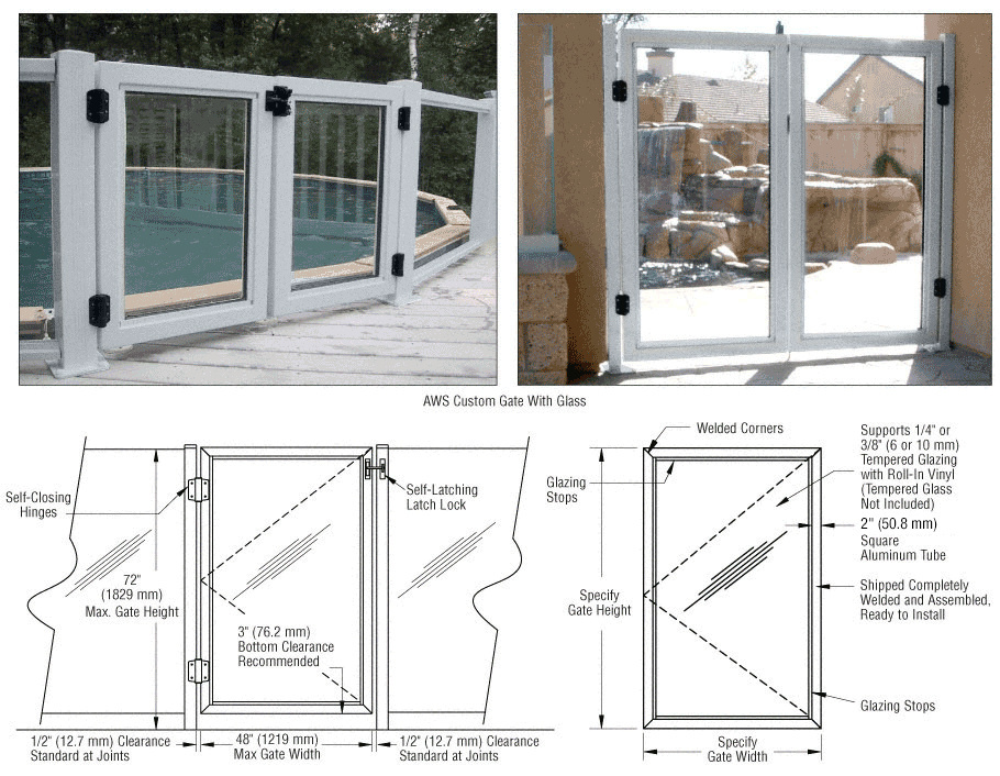 CRL PGAWS1M Mill AWS Custom Gate System