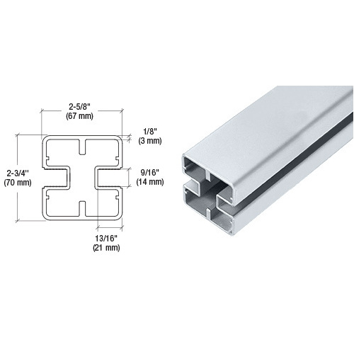 Mill Heavy-Duty Windscreen Post Only - 48"