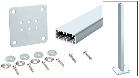 Hansen HPT36KM Sky White Trim-Line 36" Surface Mount Post Kit Mill