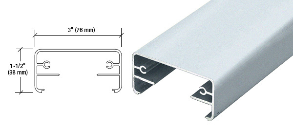 Hansen 2XTR241M Mill 200X Series 241" Long Top Rail