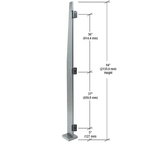 CRL MET84CBS Brushed Stainless Metropolis 84" Center Post