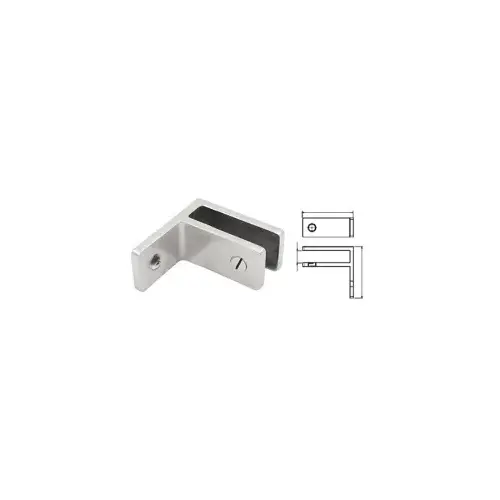 CRL GBCWM21PS 316 Polished Stainless Wall Mount Glass Bracing Clamp 21.52 mm Glass