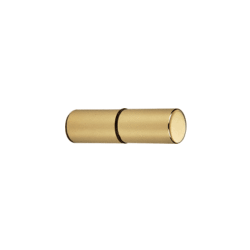 Polished Brass Cylinder Style Back-to-Back Shower Door Knobs
