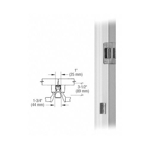 Satin Aluminum Jackson 896 Removable Mullion for 1295 Style Rim Panic Exit Device