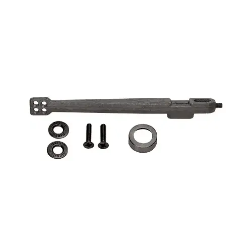 Dark Bronze 28 Series Center-Hung Floor Mounted Closer Arm with Door Alignment Hardware