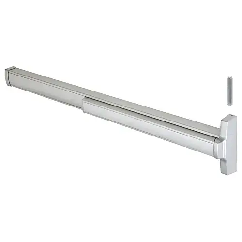 Concealed Vertical Rod Panic Exit Device With Impact Kit 48" Door Width Right Hand Reverse Bevel Type Aluminum Finish