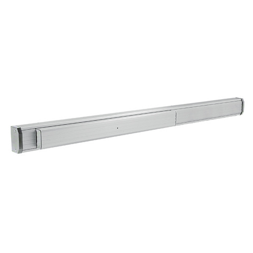 Satin Aluminum 48" 1285 Push Pad Concealed Vertical Rod Left Hand Reverse Bevel Panic Exit Device with 8' Rod and Case