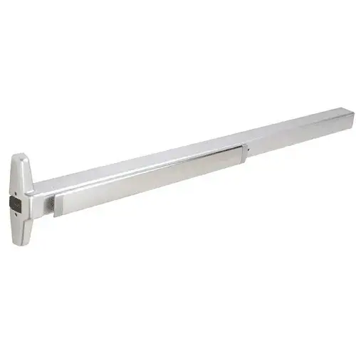Rim Panic Exit Device with Smooth Case Satin Chrome Finish 48" Exit Only