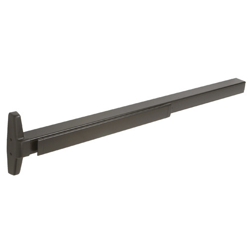 Von Duprin 3547AE04313 Dark Bronze Concealed Vertical Rod Panic Exit Device with Smooth Case 48" x 99" Exit Only