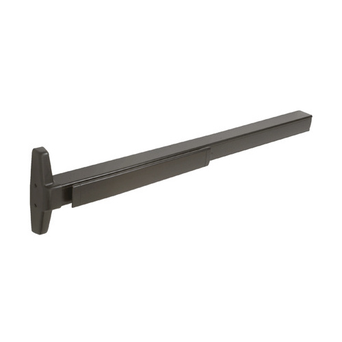 Von Duprin 3547AE03313 Concealed Vertical Rod Panic Exit Device with Smooth Case Dark Bronze Finish 36" x 99" Exit Only