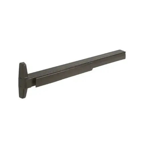 Dark Bronze Concealed Vertical Rod Panic Exit Device with Grooved Case 36" x 99" Exit Only