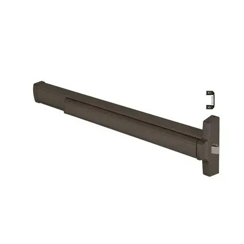 Dark Bronze 36" Jackson 2095 Push Pad Series Right Hand Reverse Rim Panic Exit Device