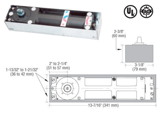 DORMA 80625TP kaba Walking Beam Top Pivot - 1/2