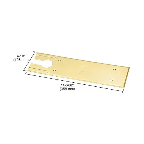 DORMA BTS7410CPPB kaba  Polished Brass BTS80 Series Cover Plate