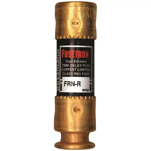 FRN Series 30 Amp Brass Time-Delay Cartridge Fuse