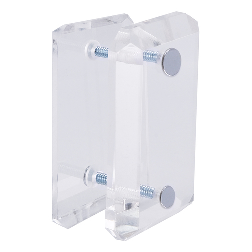 Clear Acrylic 180 degree Mall Glass Clamp