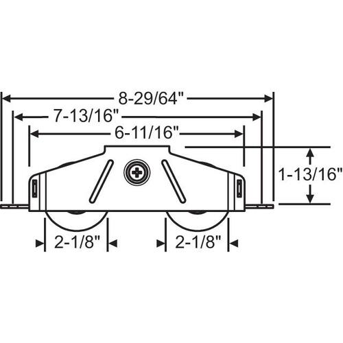 Tandem PD Roller SS Housing 2-1/8 SS WHEELS