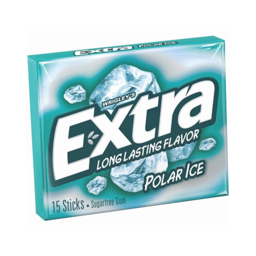 WRIGLEY'S 487030-XCP10 Chewing Gum Wrigley's Extra Sugar Free Polar Ice 15 pc 0.11 oz - pack of 10
