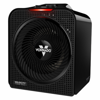 VORNADO HEAT EH1-0192-06 Velocity 4 Space Heater, 3 Settings, Black