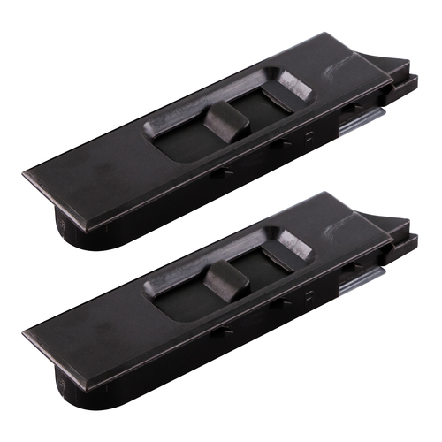 Silver Line Snap-In Tilt Latch Standard Nose Left and Right Hand Set (Pair) Dark Brown